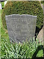 Gravestone of an eminent scholar in Woolbeding Churchyard