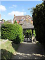 Rear view of the cemetery gates, Fernhurst