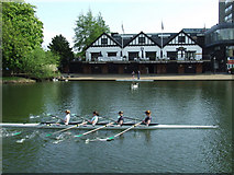 TL0549 : Rowers on the Great Ouse by Thomas Nugent