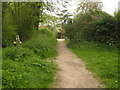 Footpath junction near Marsh Green