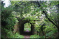 Footpath goes under the railway near Christ