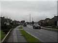 Looking northwards up Greentrees Crescent