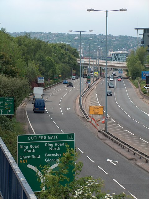 Sheffield Parkway the main link road Neil Theasby cc by sa