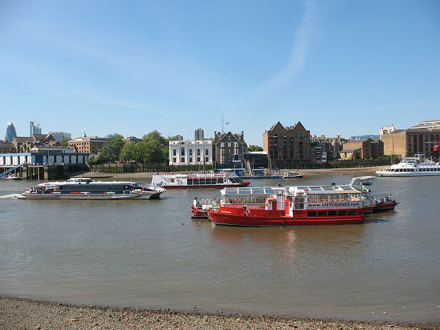 Thames passenger boats at Rotherhithe