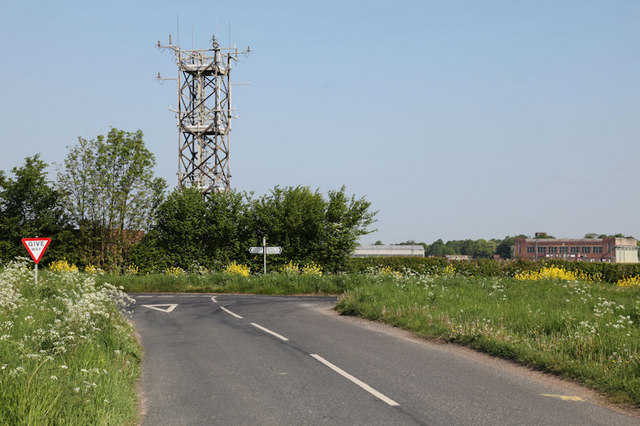 Radio mast at RAF Church Fenton © Andrew Whale :: Geograph Britain and ...