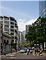 Lunchtime on London Wall