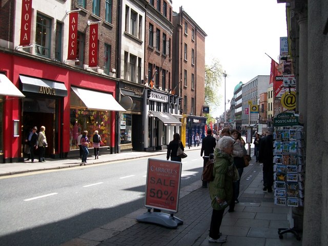 Suffolk Street near the intersection with Grafton Street