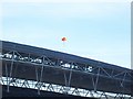 TQ1985 : Tangerine Balloons over Wembley Stadium by Terry Robinson