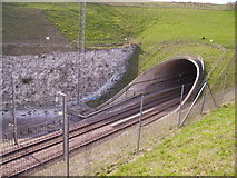 TQ7560 : Southern portal of North Downs Tunnel by Kenneth Yarham
