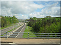 Road junction at South end of M5 looking North