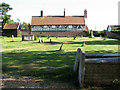 View across the churchyard in Pettistree