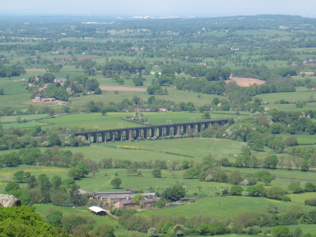 North Rode Viaduct from The Cloud