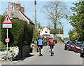 2010 : Cyclists in Longbridge Deverill