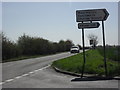 Junction of West Hanney road with the A338