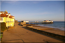 TG2242 : Promenade to the East of the Pier, Cromer by Christine Matthews
