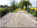 Yellow gate, School Lane