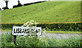 Lisbane Road sign near Ballynahinch