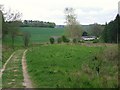 Leaving Carverel Copse on the Clarendon Way