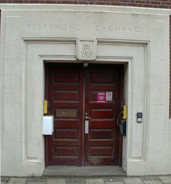 Entrance Door to Grimsby Telephone Exchange