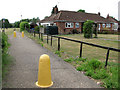 Path to the playing field in Weeting