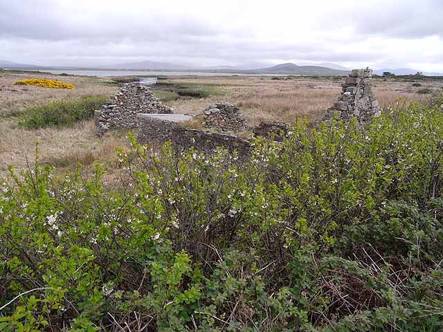 Ruined cottage overlooking Tullaghan Bay