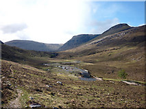 NH0875 : Track above the Abhainn Loch an Nid by Karl and Ali
