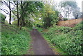 The Downs Link in a cutting, Cranleigh