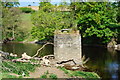 Abutments of derelict fisherman