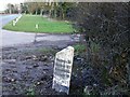 A52 and milepost, Above Park