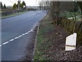 A52 and milepost, Whiston