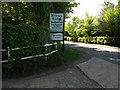 Notice board for Wilderness Wood