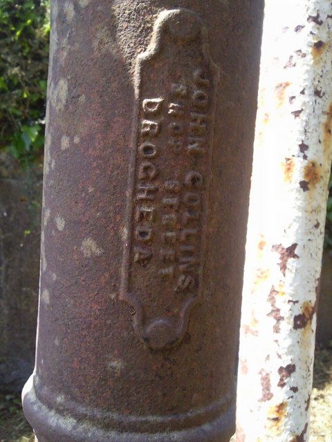 Manufacturer's Plaque on water pump, Freffens Great, Co Dublin