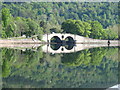 NN0909 : Double-arch bridge and reflection, Inveraray by David Hawgood