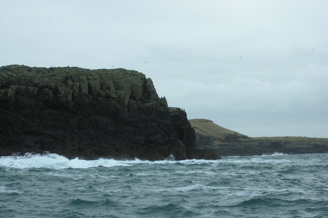 The Southern headlands of Eagamol with Eilean nan Each in the background
