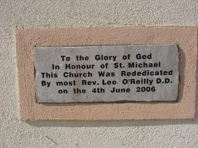 Plaque on Clifferna Church