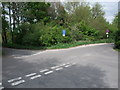 Clarendon Way at crossroads on edge of Winchester