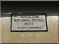 N6290 : Plaque on Ardlow National School, Virginia by Kieran Campbell