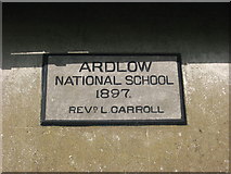 N6290 : Plaque on Ardlow National School, Virginia by Kieran Campbell