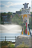 TM1179 : Diss town sign by Charles Greenhough