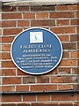 SU3987 : Blue plaque on the Almshouses by Bill Nicholls