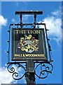 The Lion pub sign, Nyetimber Lane