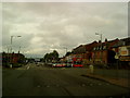 Bristol Road South at the junction with Oak Tree Lane