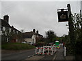 Pub sign in High Street, Downe