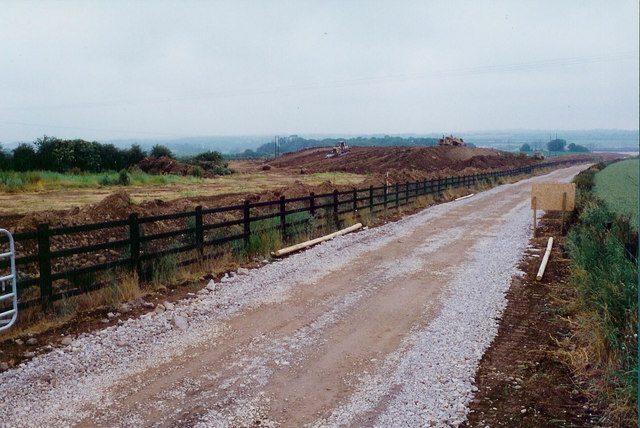 Motorway construction at Oldbridge, Co. Meath