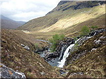 NH0775 : Waterfall, Abhainn Loch an Nid by Karl and Ali