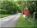 Durbans Road approaching Wisborough Green from the north