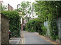 Access road behind houses on Summerhill Terrace, NE4