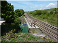 Railway lines at Tunstead Quarry