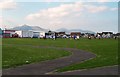 A Kickabout in the grounds of the Kilkeel Leisure Centre