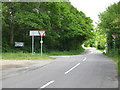 Fittleworth Road joining the A272 west of Wisborough Green